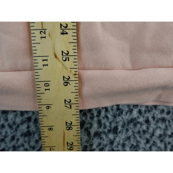 Jordan Pink Fleece Hoodie Gold Jumpman Logo Pullover Sweatshirt Size L Sample